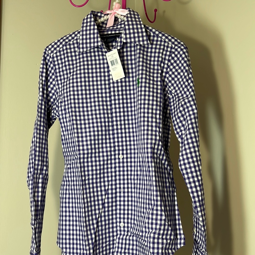Ladies blouse button down Ralph Lauren